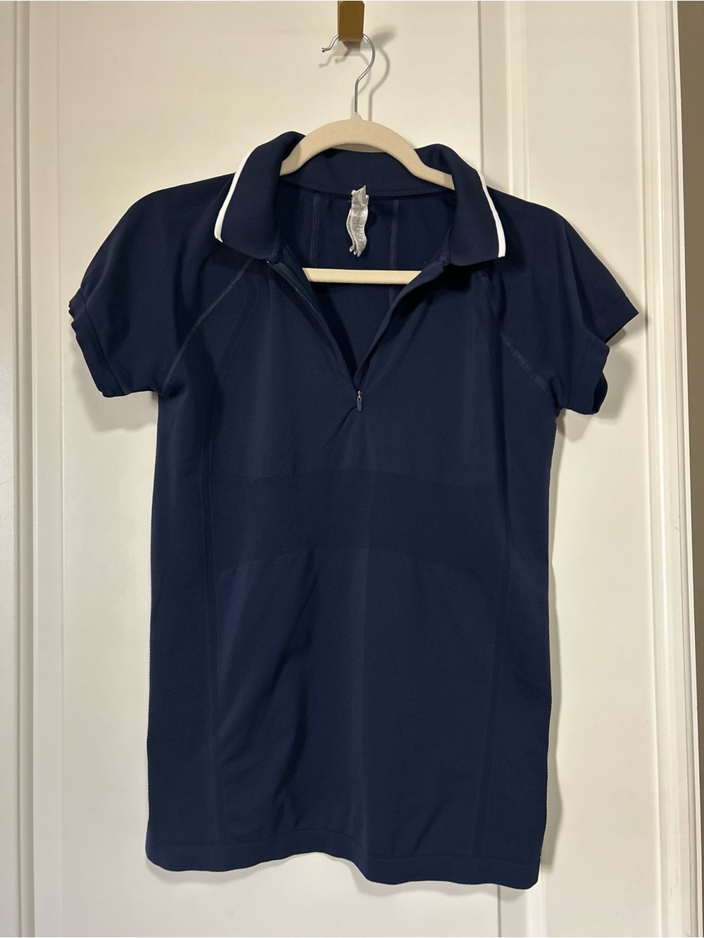 Athleta🎾🏓⛳️Navy 1/4 zip Short Sleeve Tennis Golf Pickleball Polo⛳️🎾🏓